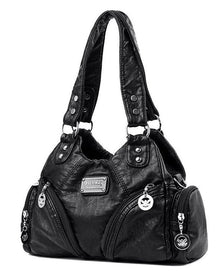 Sac à main messenger en cuir souple vintage