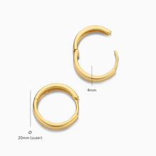 Boucles d'oreilles en anneau Gia | Or